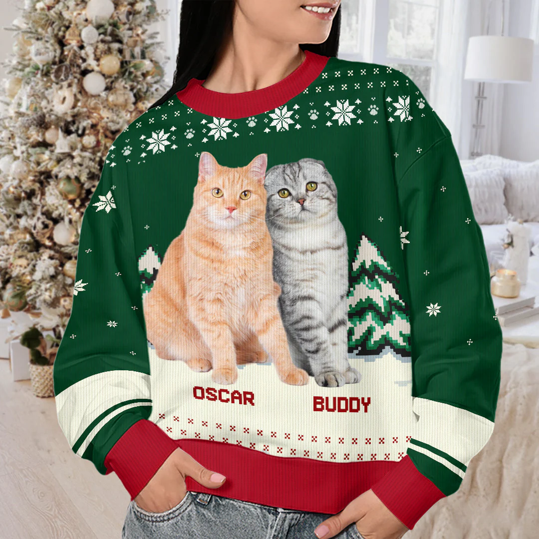 Custom Photo Merry Christmas, My Fur Babies - Personalized Ugly Sweater - Christmas Gift For Pet Owners, Pet Lovers NH96 - Image 4