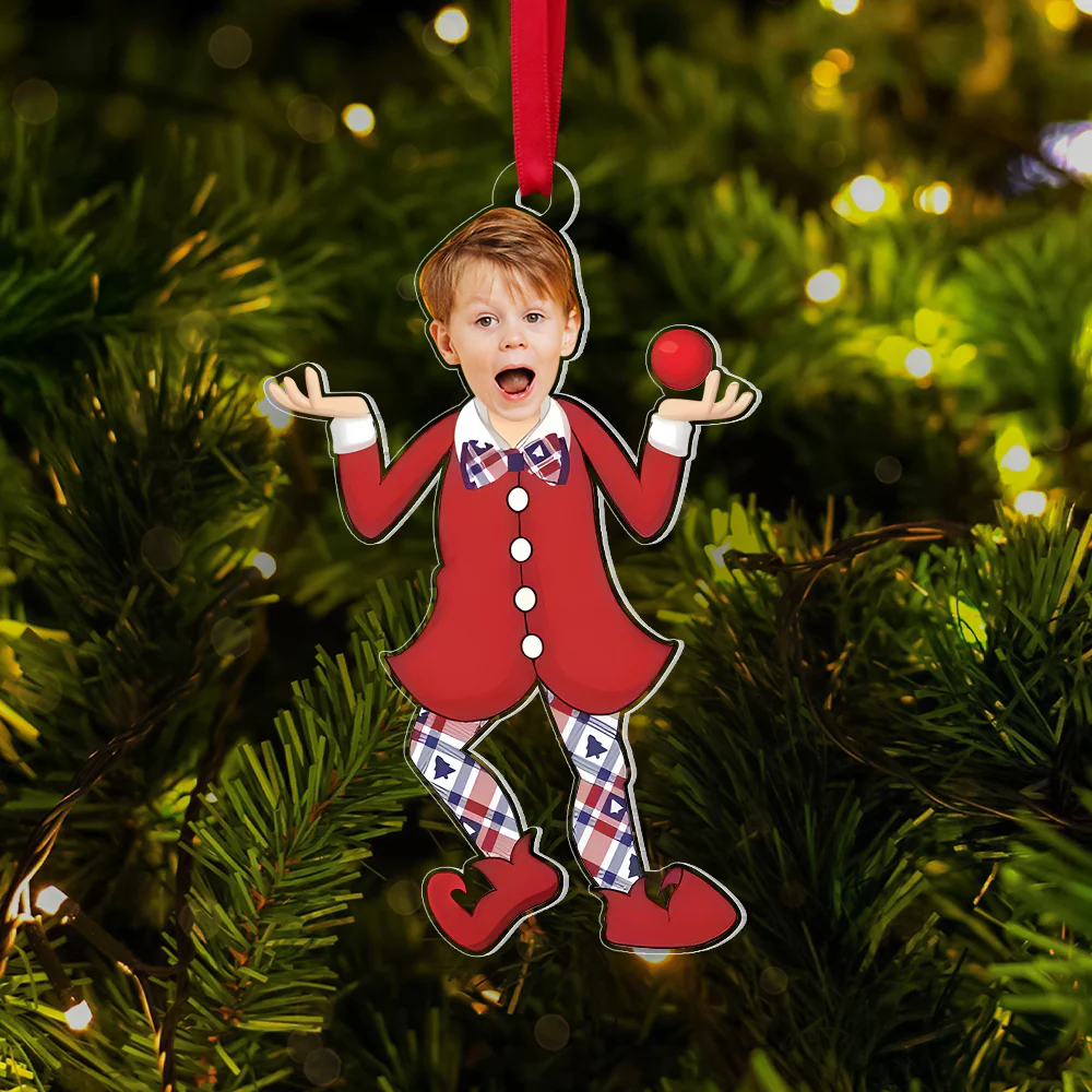 Custom Photo Movie Characters Merry Christmas - Funny Gift For Family Members, Friends - Personalized Acrylic Ornament - Image 2