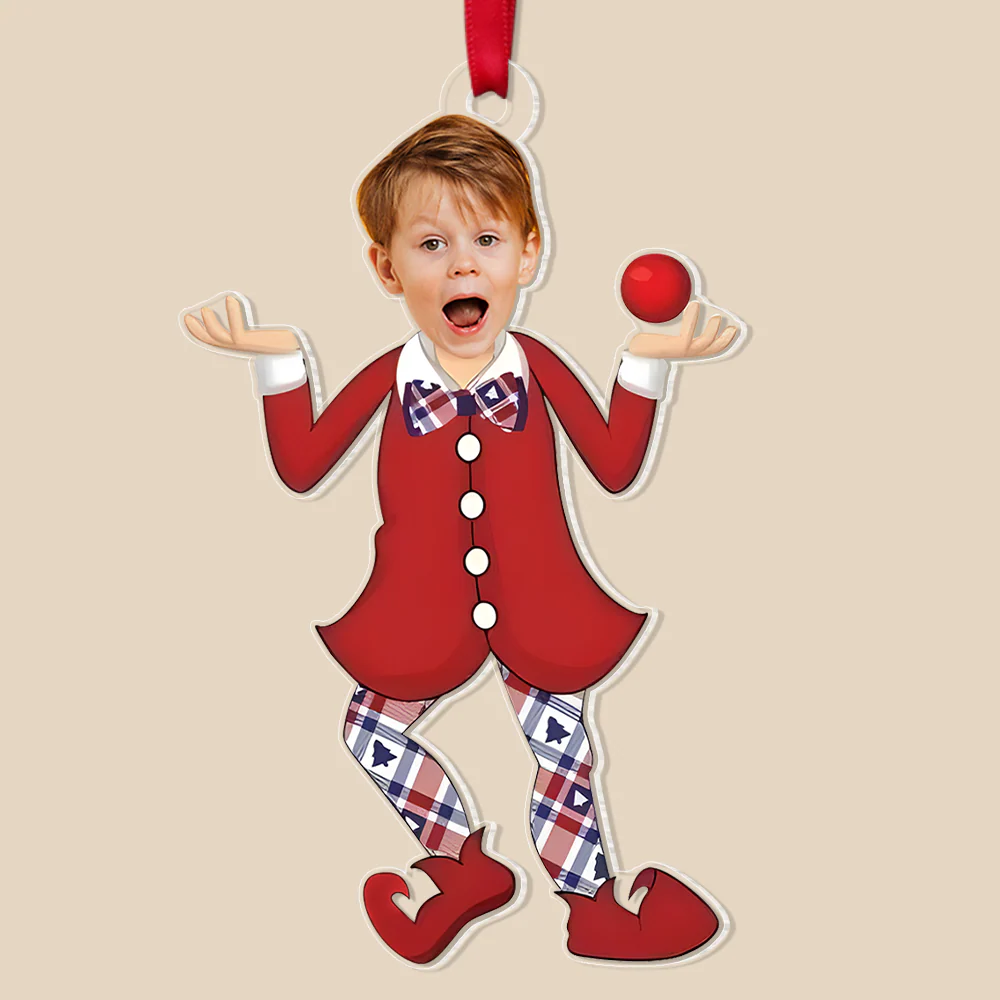 Custom Photo Movie Characters Merry Christmas - Funny Gift For Family Members, Friends - Personalized Acrylic Ornament - Image 3