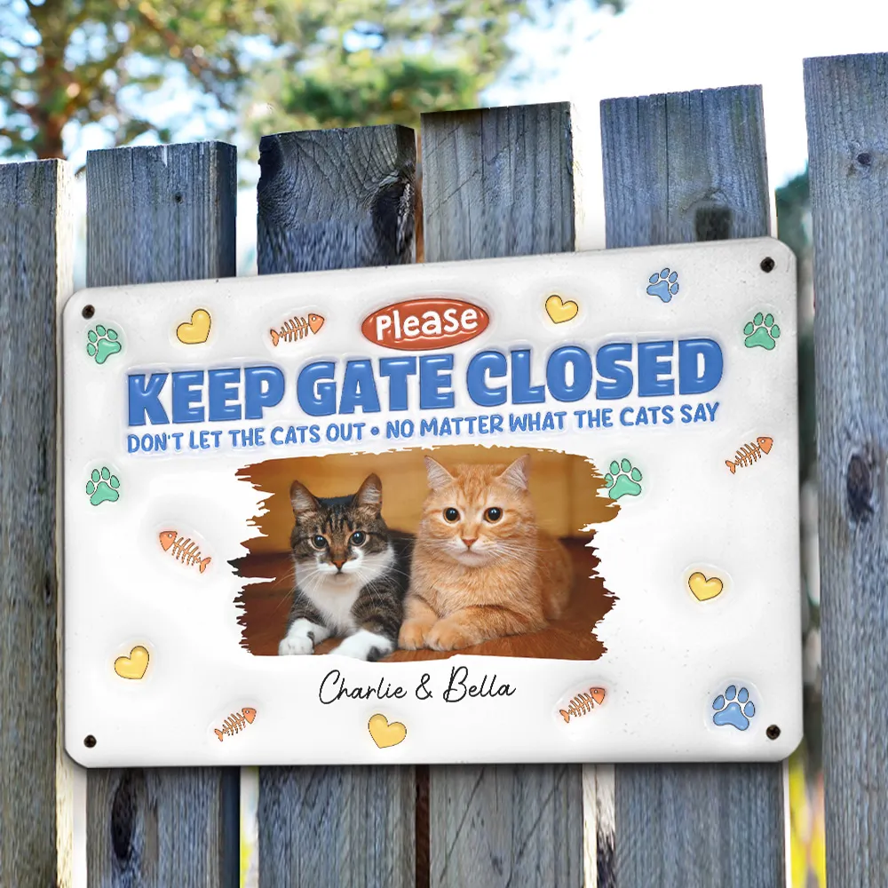 Custom Photo No Matter What The Cat Says - Personalized 3D Inflated Effect Metal Sign - Gift For Cat Lovers | NA94