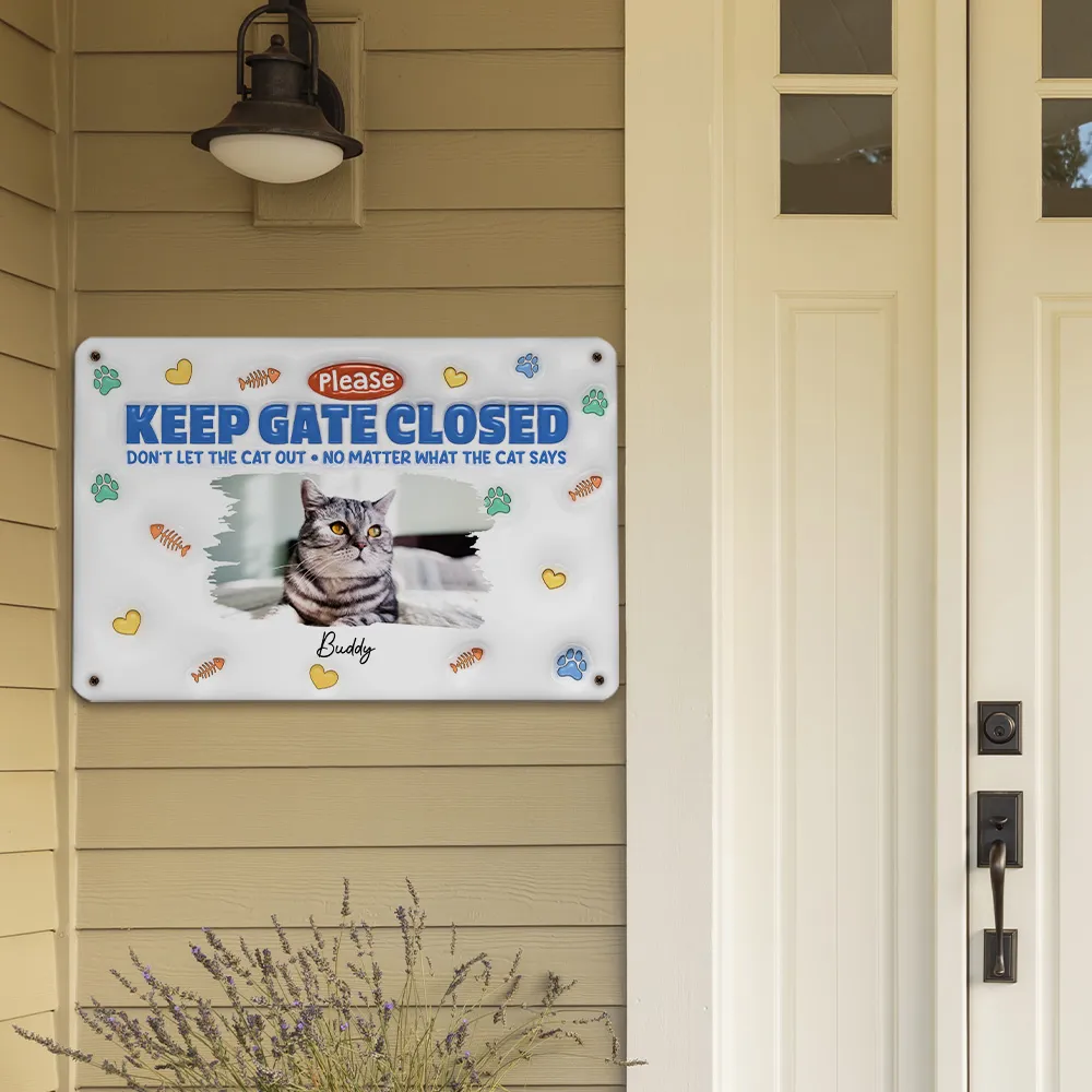 Custom Photo No Matter What The Cat Says - Personalized 3D Inflated Effect Metal Sign - Gift For Cat Lovers | NA94 - Image 2