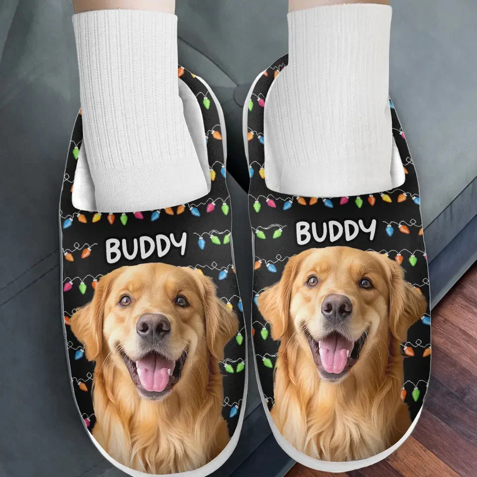Custom Photo Nothing Says Comfort Like Pet Fur - Personalized Slippers - Gift For Dog Lovers, Cat Lovers, Pet Owners NA94 - Image 2