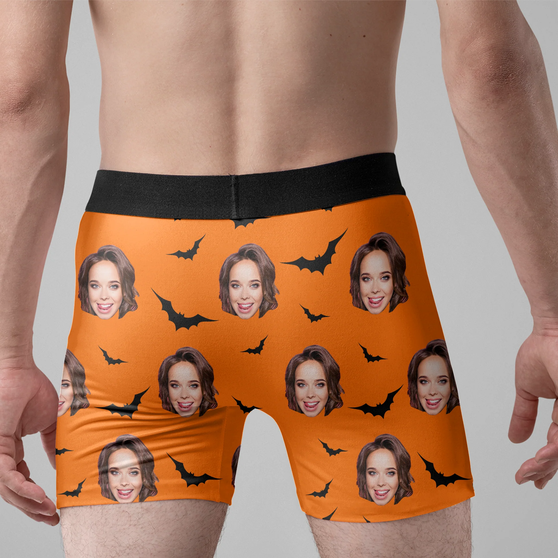 Custom Photo Only You Can Drive Me Batty - Gift For Boyfriend, Husband, Anniversary - Funny Personalized Custom Boxer Briefs, Men's Boxers NH96 - Image 3