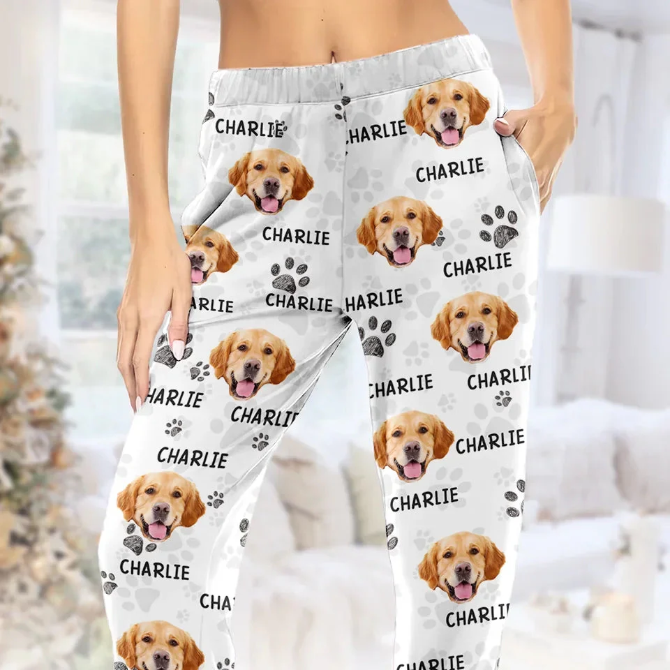 Custom Photo Pawsome Christmas Vibes! - Dog & Cat Personalized Custom Pajama Pants - Christmas Gift For Pet Owners, Pet Lovers - Image 2