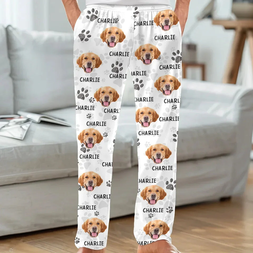 Custom Photo Pawsome Christmas Vibes! - Dog & Cat Personalized Custom Pajama Pants - Christmas Gift For Pet Owners, Pet Lovers - Image 3