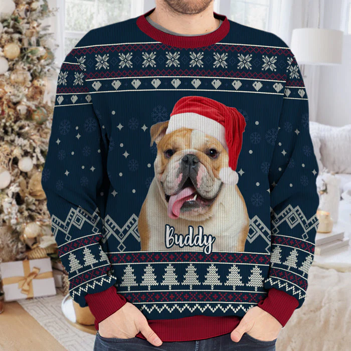 Custom Photo Pet Bless You This Christmas - Personalized Ugly Sweater - Christmas Gift For Pet Owners, Pet Lovers - NH96 - Image 3