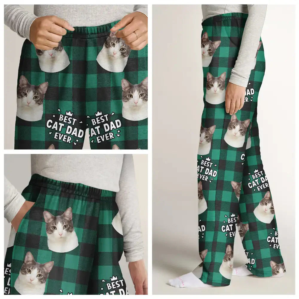Custom Photo Pet Lovers Face Cut - Gift For Pet Lovers - Personalized Pajama Pants NA94 - Image 4