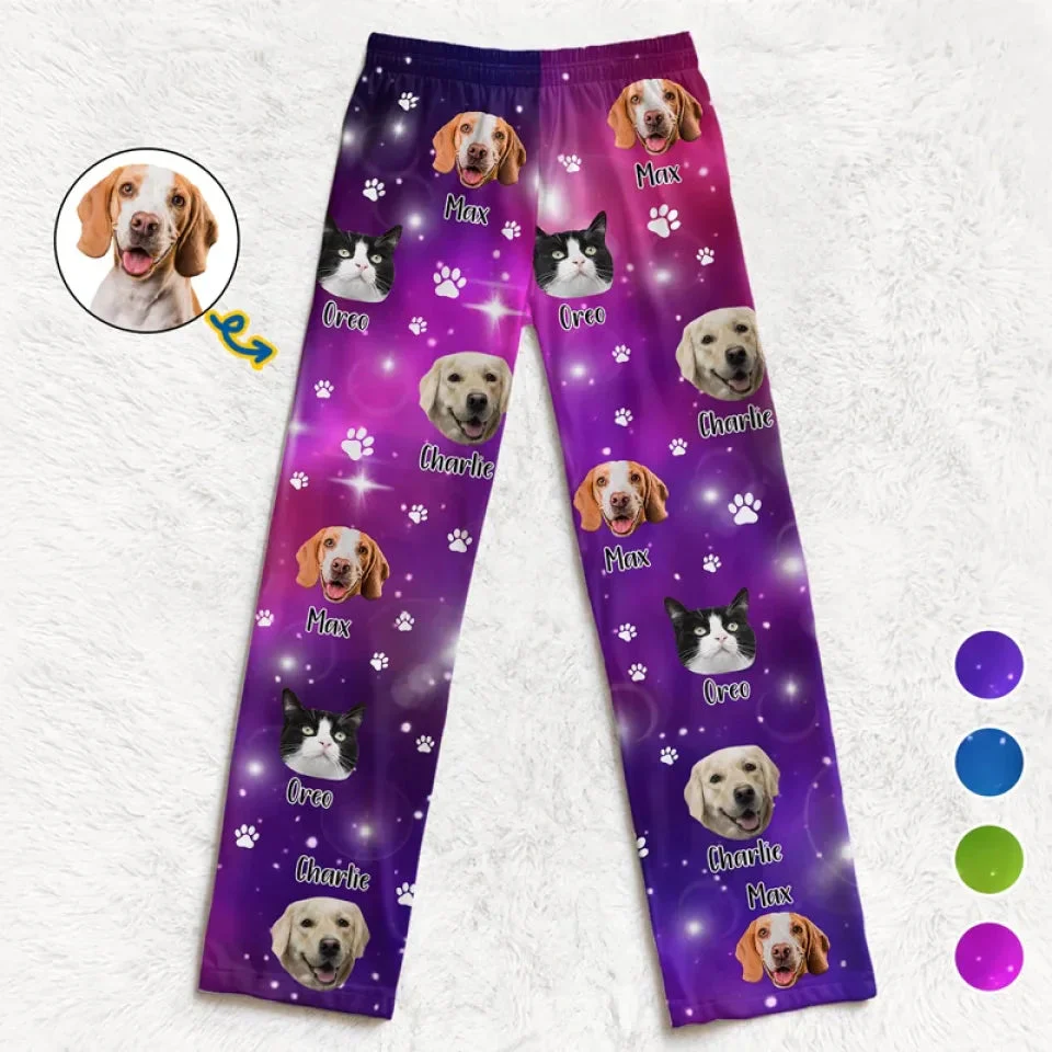 Custom Photo Pets Are Good For The Soul - Personalized Pajama Pants - Gift For Pet Lovers - NA94