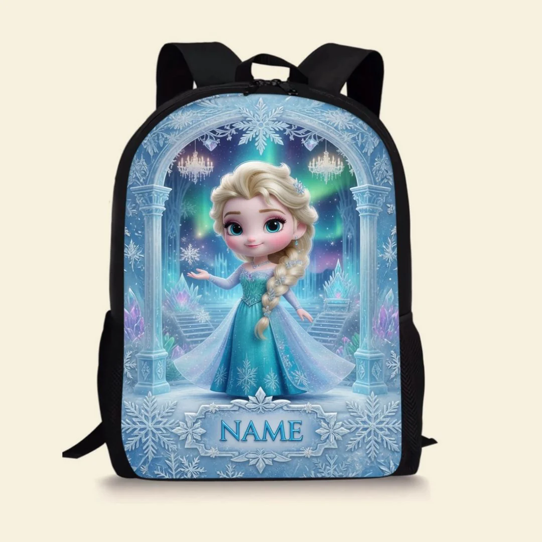 Custom Photo Princess Avatar Kids Back to School - Personalized Backpack, Lunch Bag, Pencil Case & Water Bottle - Gifts For Girls - Image 2