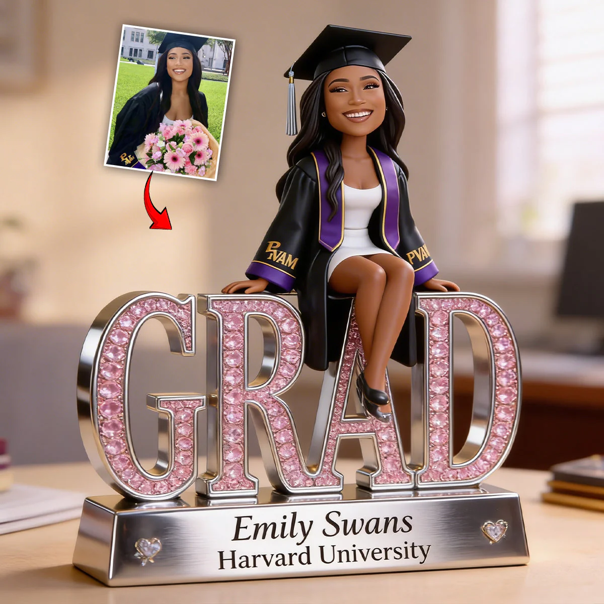 Custom Photo Proud Grad - Personalized Acrylic Plaque - Gift For Graduates