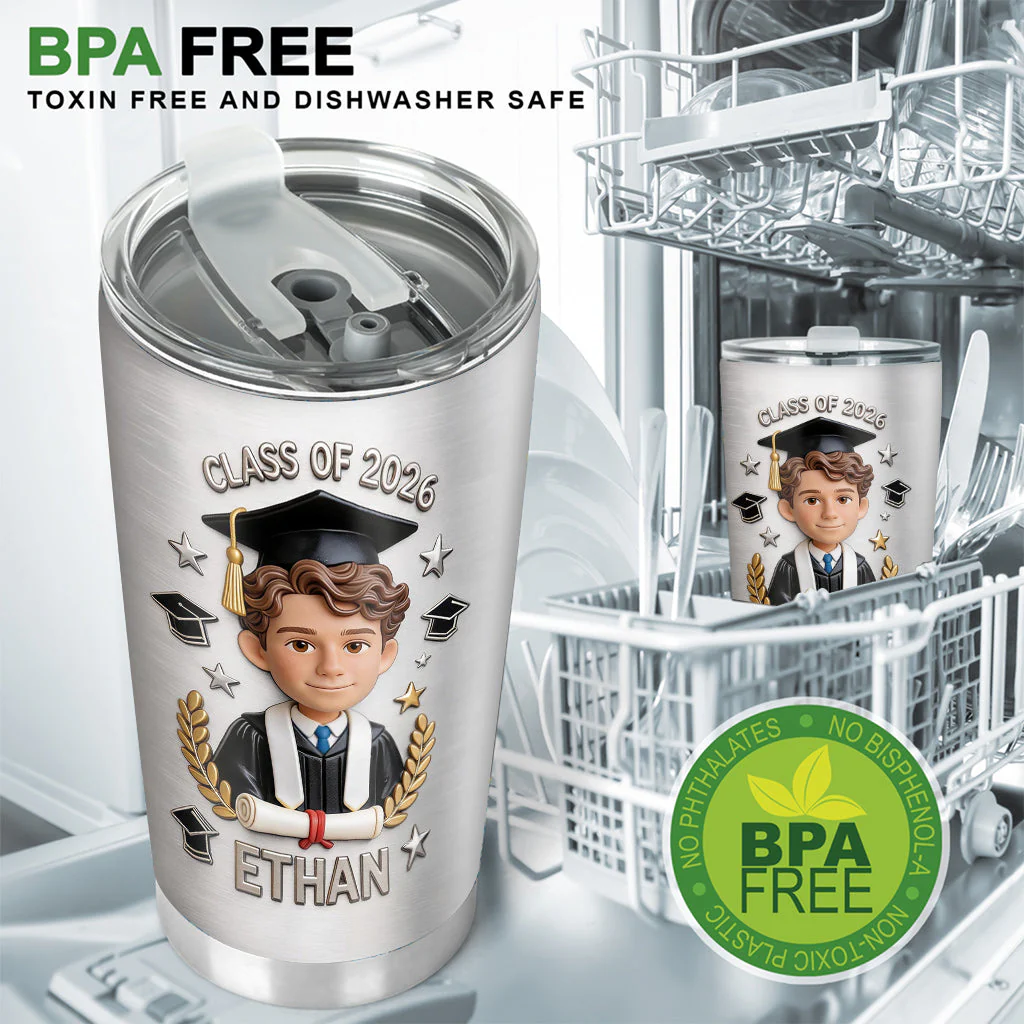Custom Photo Proud Graduation - Personalized Tumbler - Gift For Graduates - Image 6