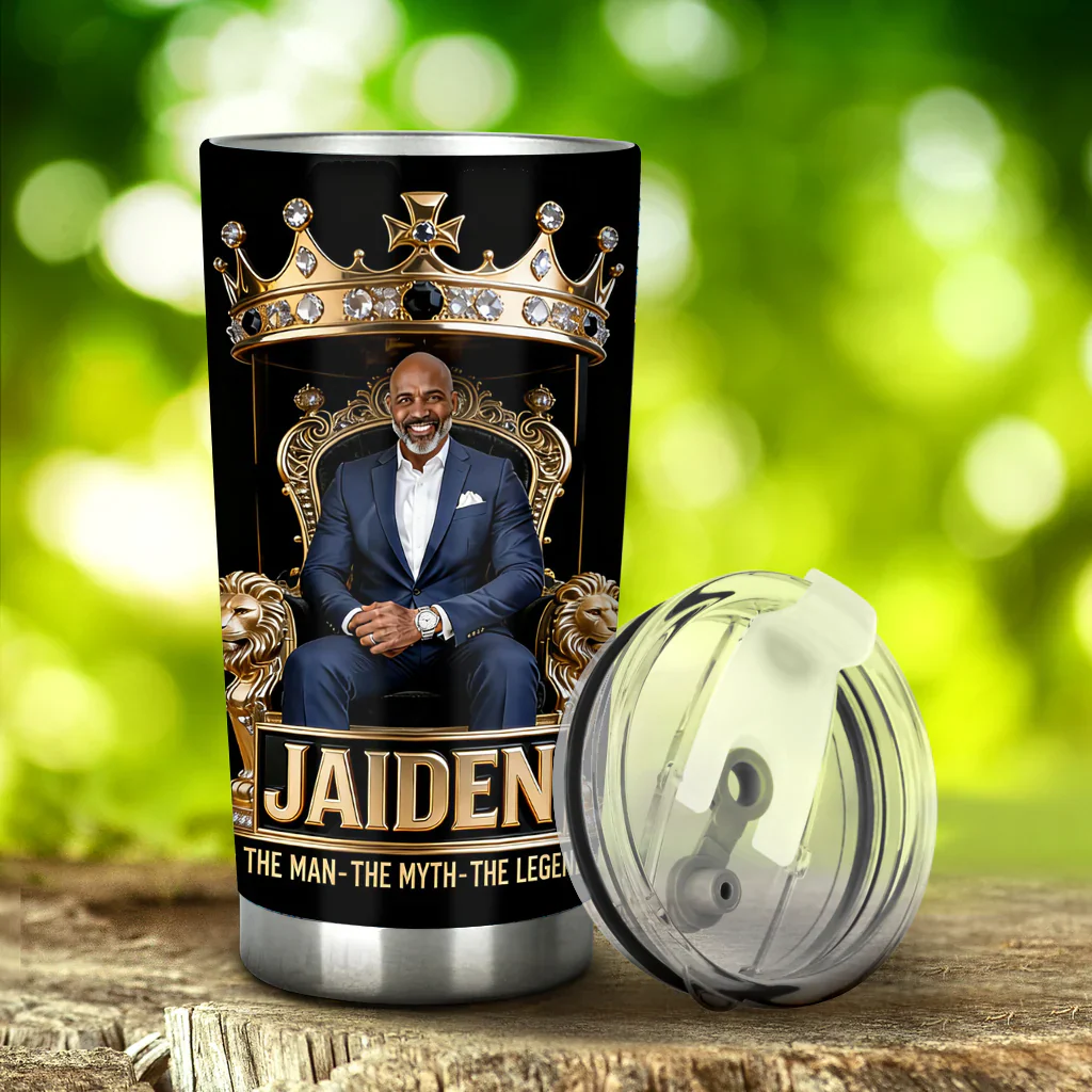 Custom Photo The Man The Myth The Legend - Personalized Tumbler - Gift For Dad - Image 2