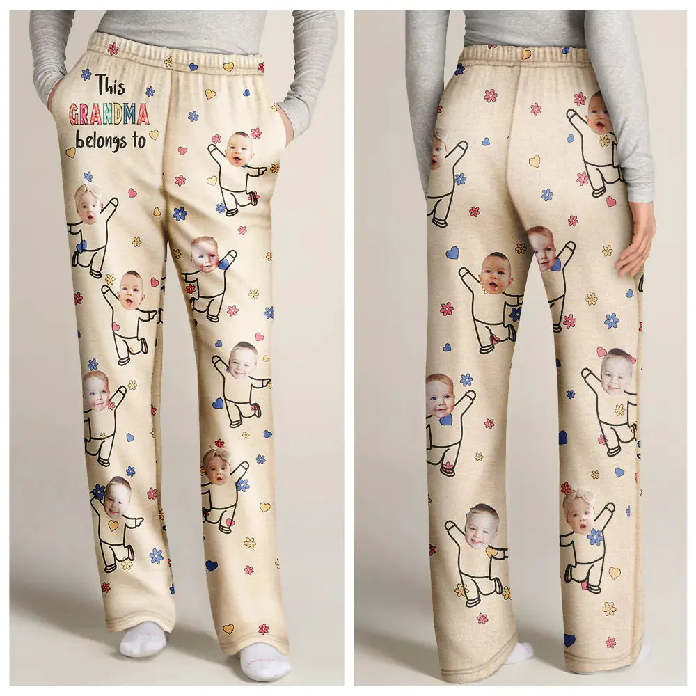 Custom Photo This Nana Belongs To Grandkids - Gift For Husband, Wife, Couple - Personalized Pajama Pants NA94 - Image 2