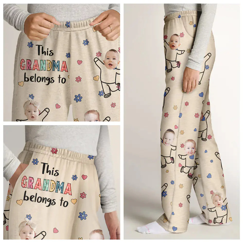 Custom Photo This Nana Belongs To Grandkids - Gift For Husband, Wife, Couple - Personalized Pajama Pants NA94 - Image 4