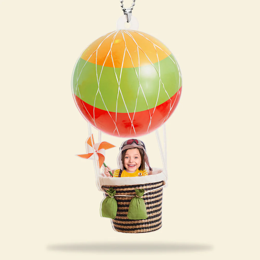 Custom Photo Up To The Sky Funny Trip - Gift For Family Members, Mom, Dad - Personalized Acrylic Car Hanger NA94 - Image 3