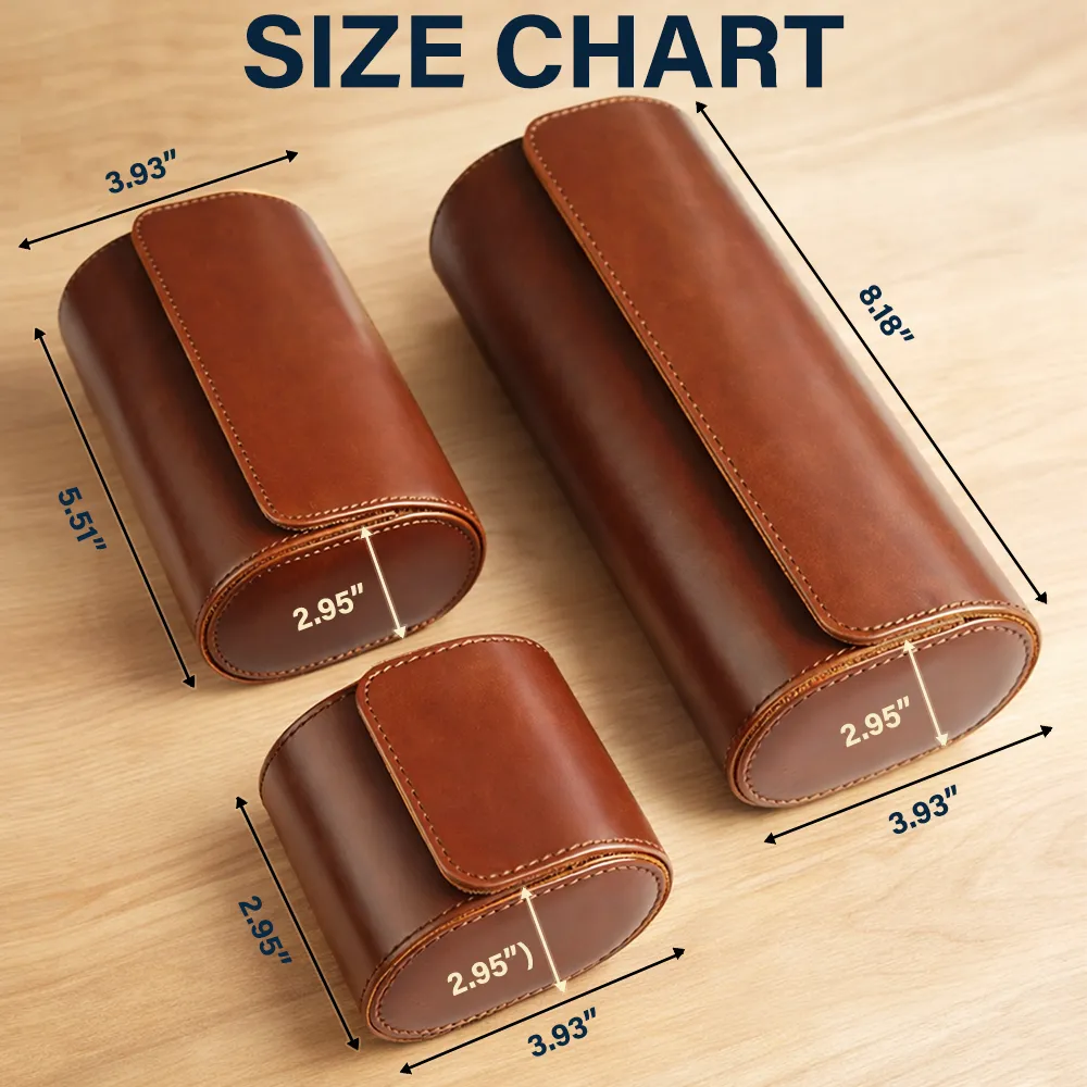 Custom Photo Watch Storage Case Best Dad Grandpa Ever - Personalized Leather Watch Case - Gifts For Dad, Grandpa - Image 5