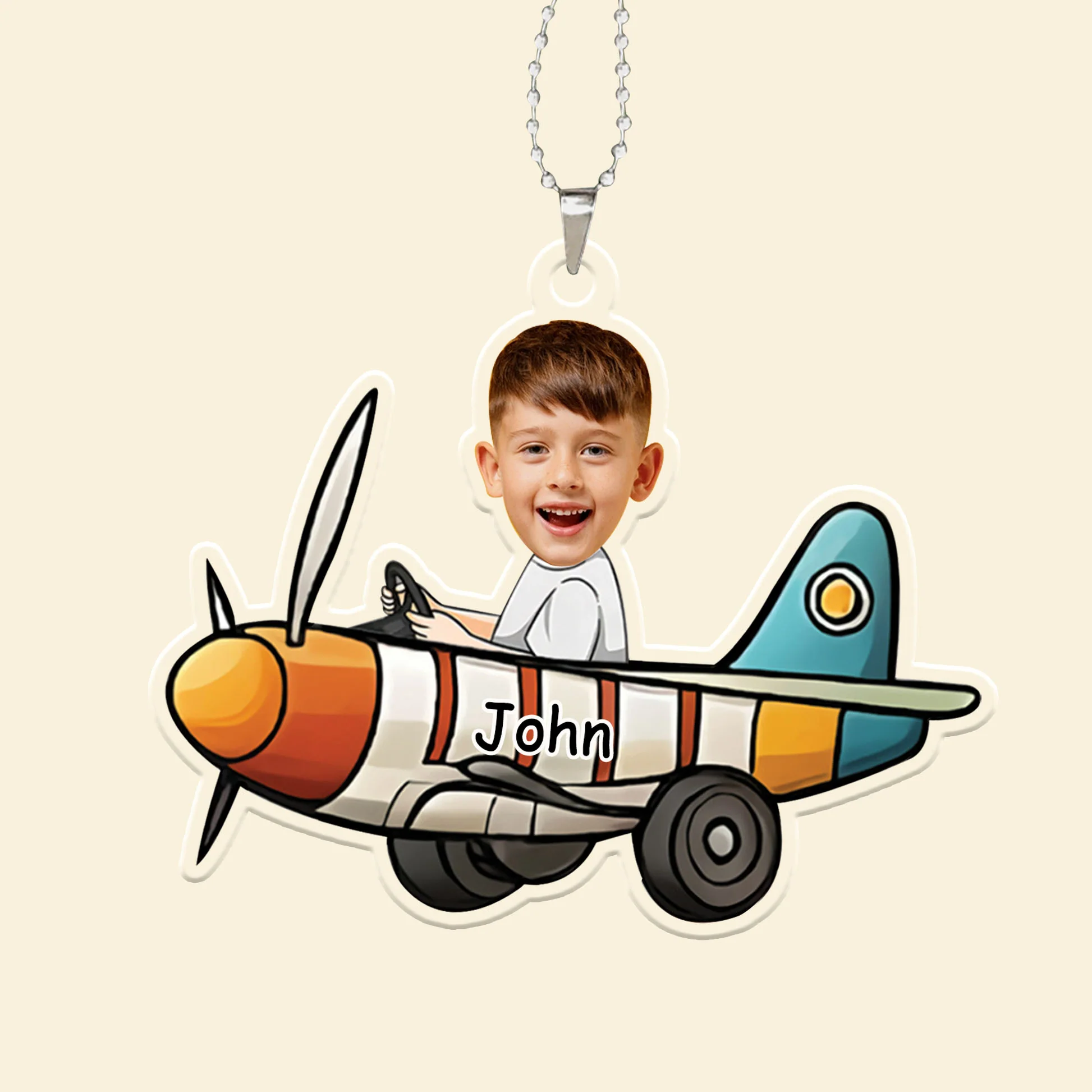 Custom Photo We Fly To The Sky - Gift For Family Members, Mom, Dad, Kids - Personalized Acrylic Car Hanger NA94 - Image 3