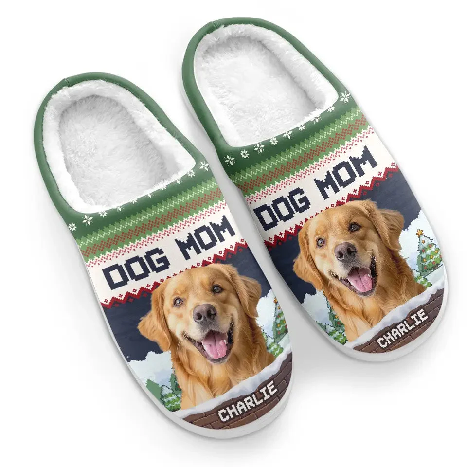 Custom Photo We Woof You A Merry Christmas - Personalized Slippers - Gift For Dog Lovers, Cat Lovers, Pet Owners NA9 - Image 4