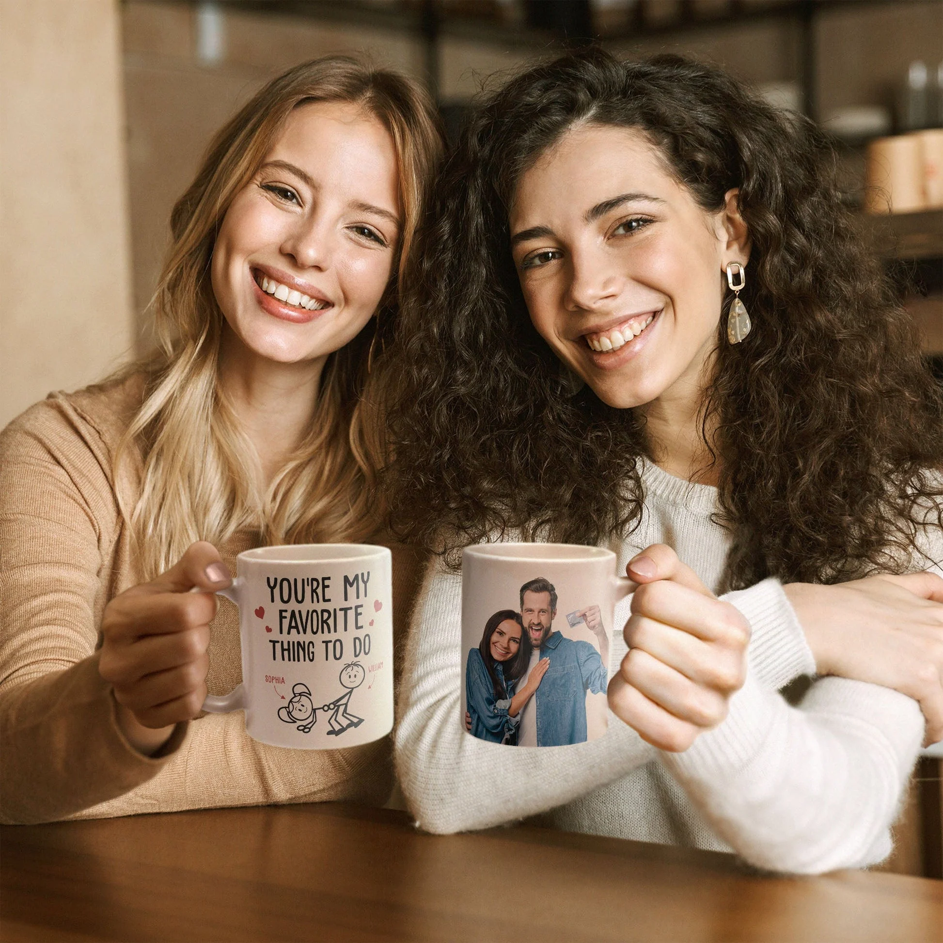 Custom Photo You Are My Favorite Thing To Do - Personalized Ceramic Mug - Gift For Couple, Husband Wife NH96 - Image 5
