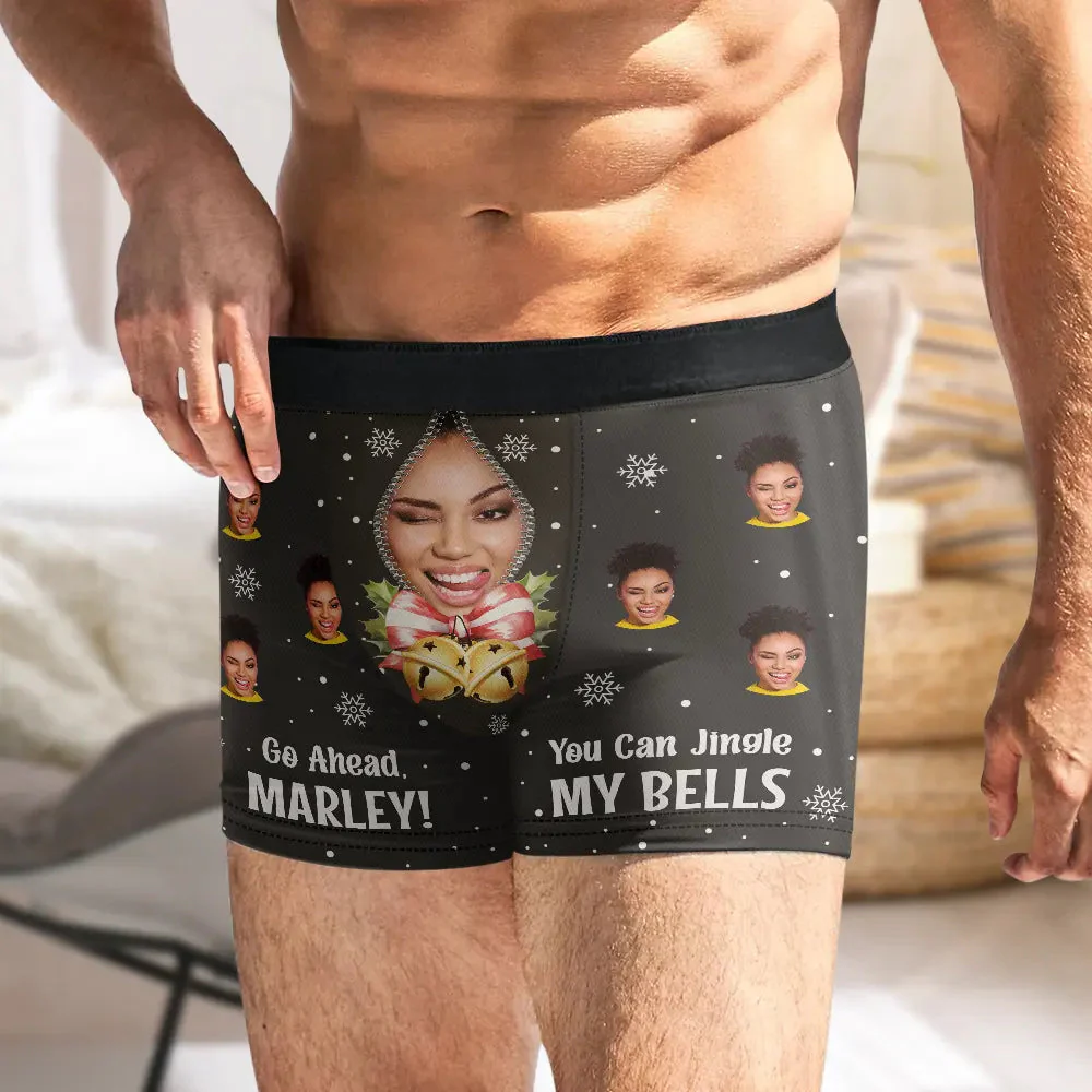 Custom Photo You Can Jingle My Bell - Gift For Boyfriend, Husband, Anniversary - Funny Personalized Custom Boxer Briefs, Men's Boxers - Image 6