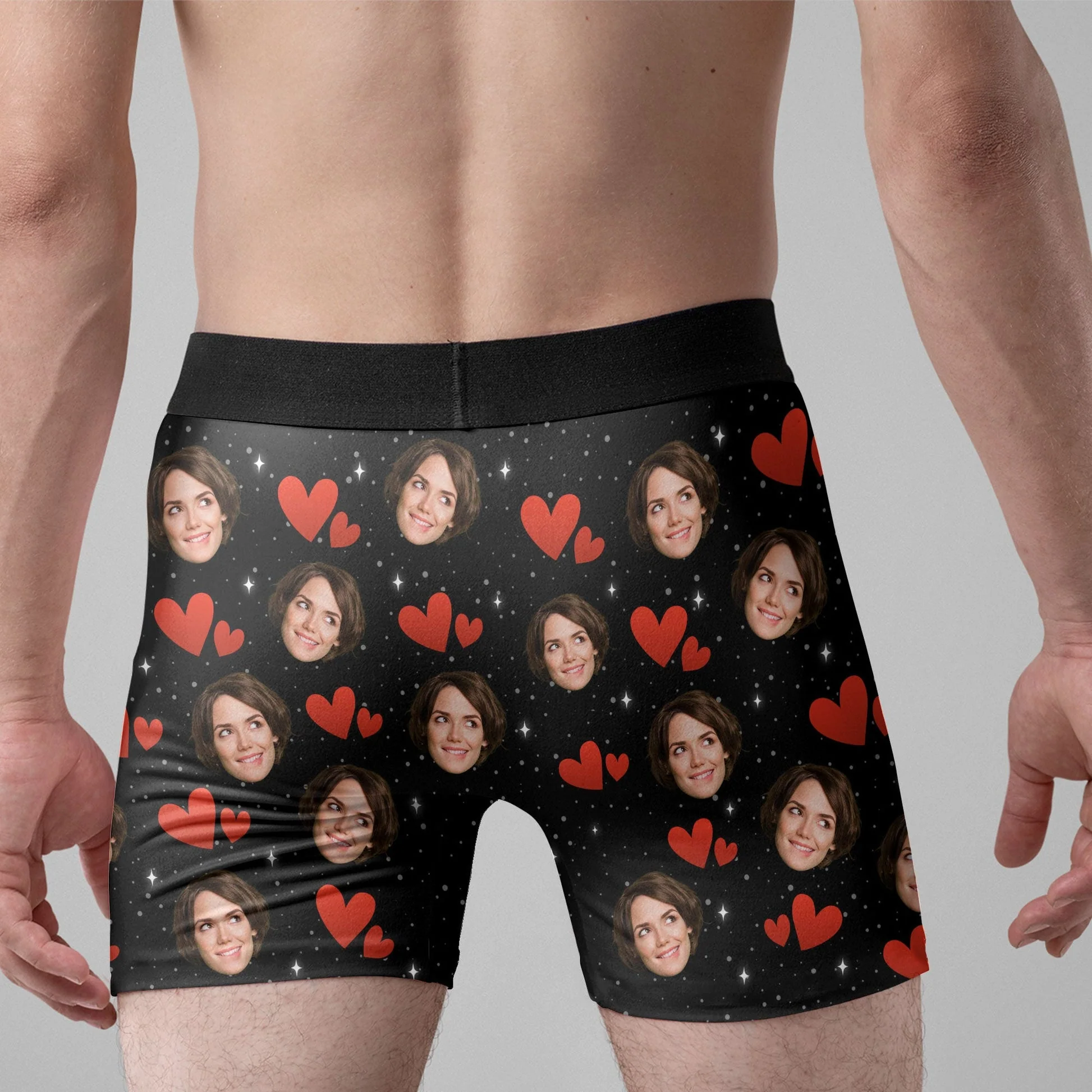 Custom Photo You Turn Me On- Gift For Boyfriend, Husband, Anniversary - Funny Personalized Custom Boxer Briefs, Men's Boxers - Image 2