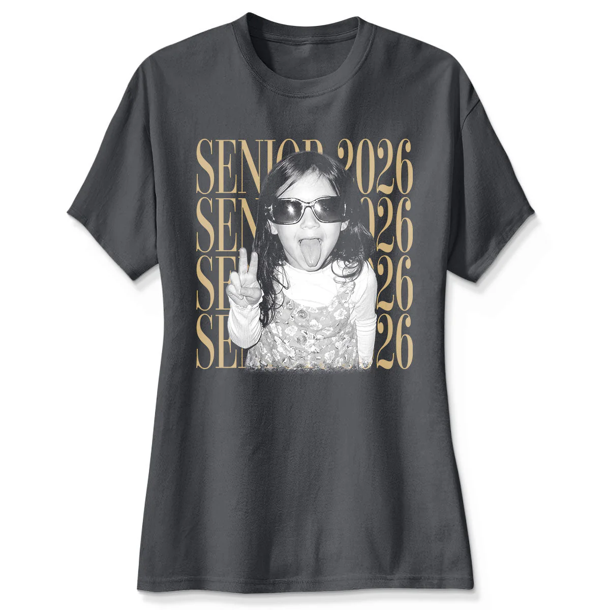 Custom Retro Vintage Photo And Year Senior - Personalized Shirt - Gift For Dad, Family Of Graduate - Image 5
