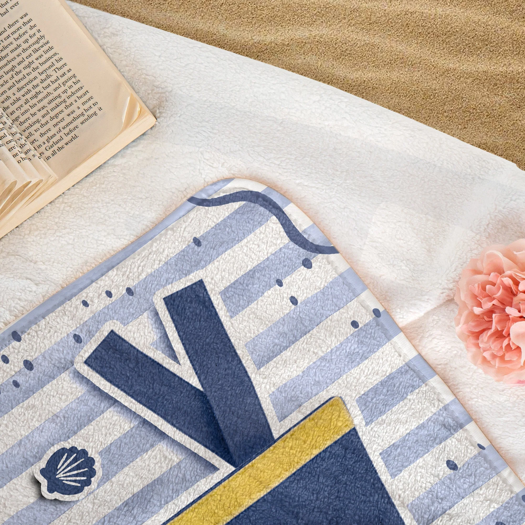 Custom School Pennant Flag Graduation - Personalized Beach Towel - Gift For Students, Graduates - Image 4