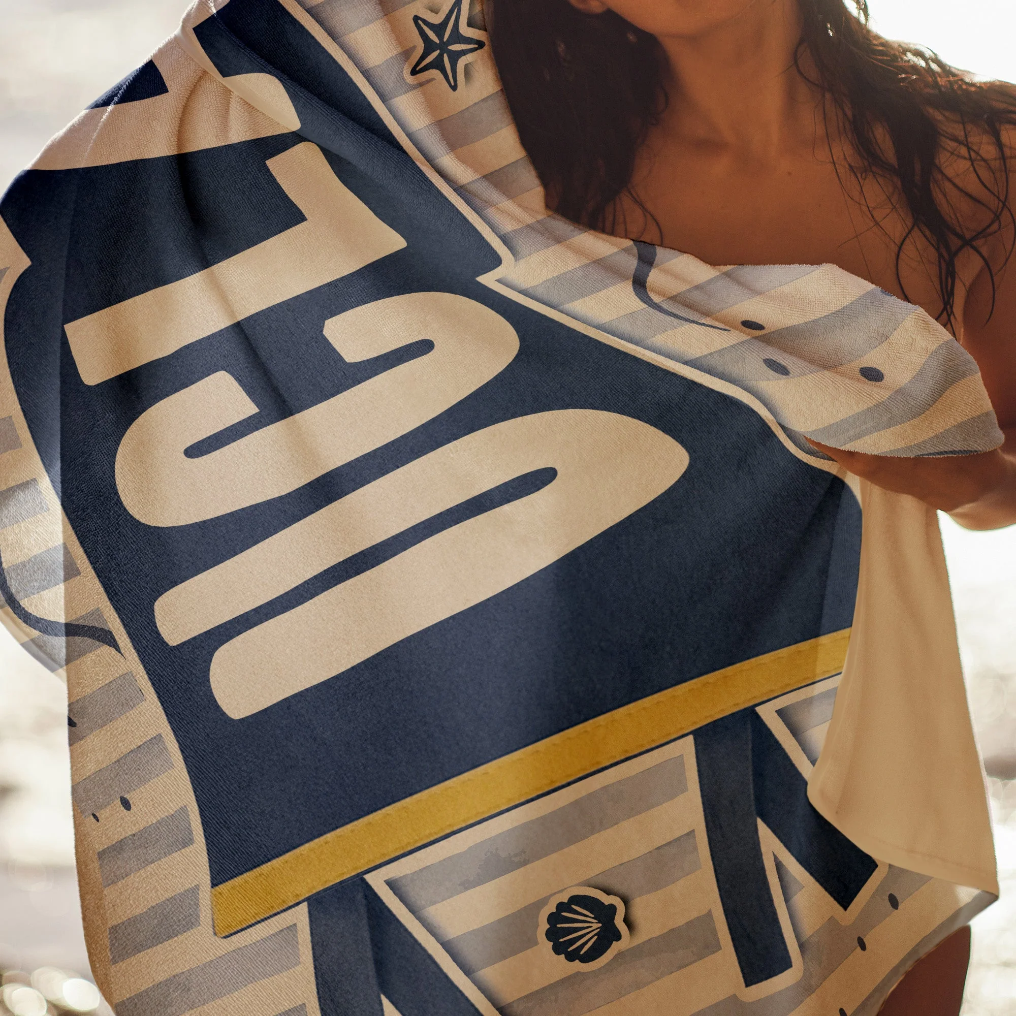 Custom School Pennant Flag Graduation - Personalized Beach Towel - Gift For Students, Graduates - Image 5