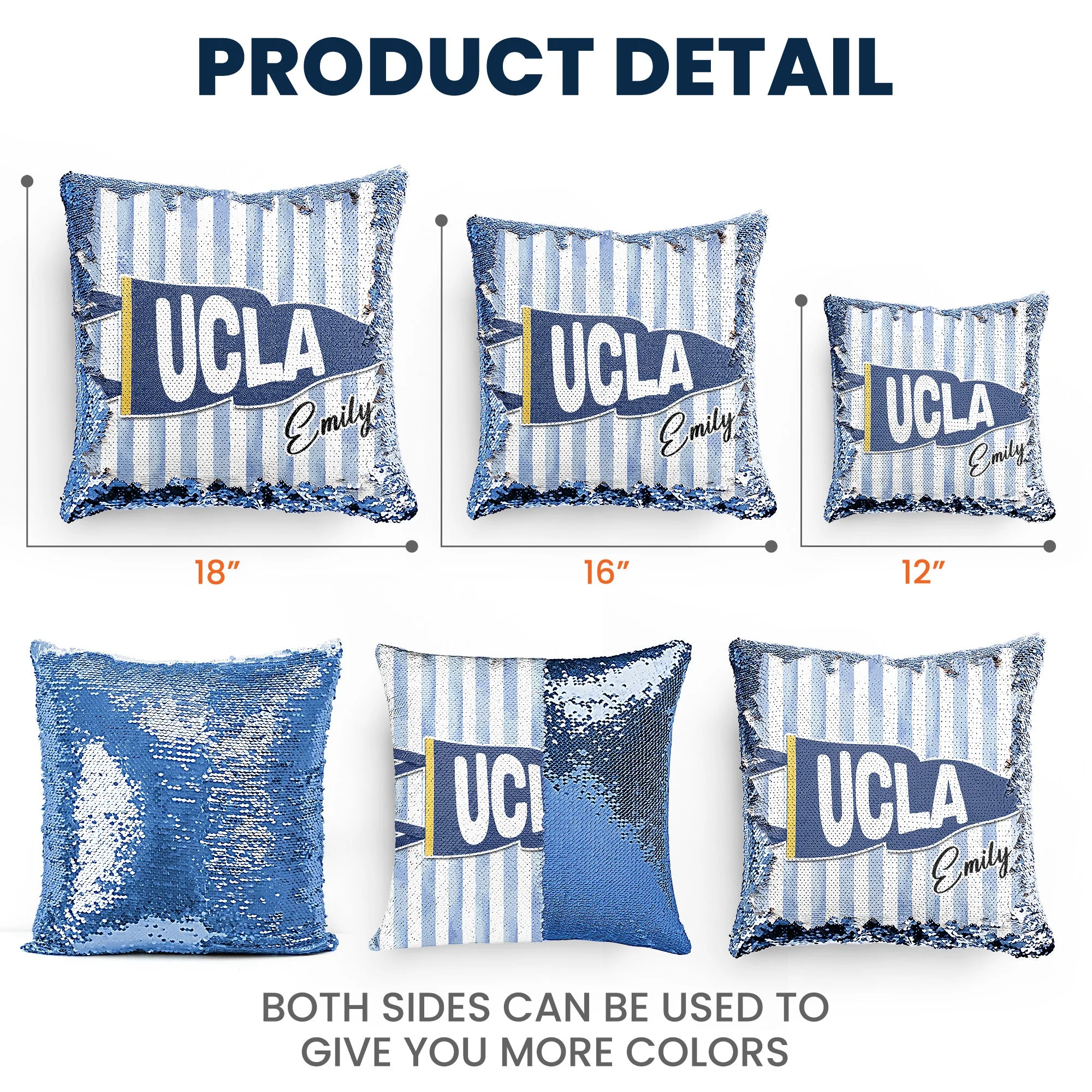 Custom School Pennant Flag Graduation - Personalized Pillow - Gift For Students, Graduates - Image 6