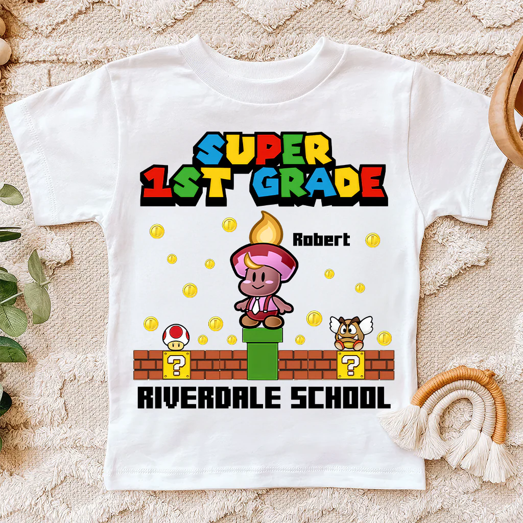 Custom Super Kid Back To School - Personalized Shirt - First Day Of School Gift For Kids | CL05 TD118 - Image 3