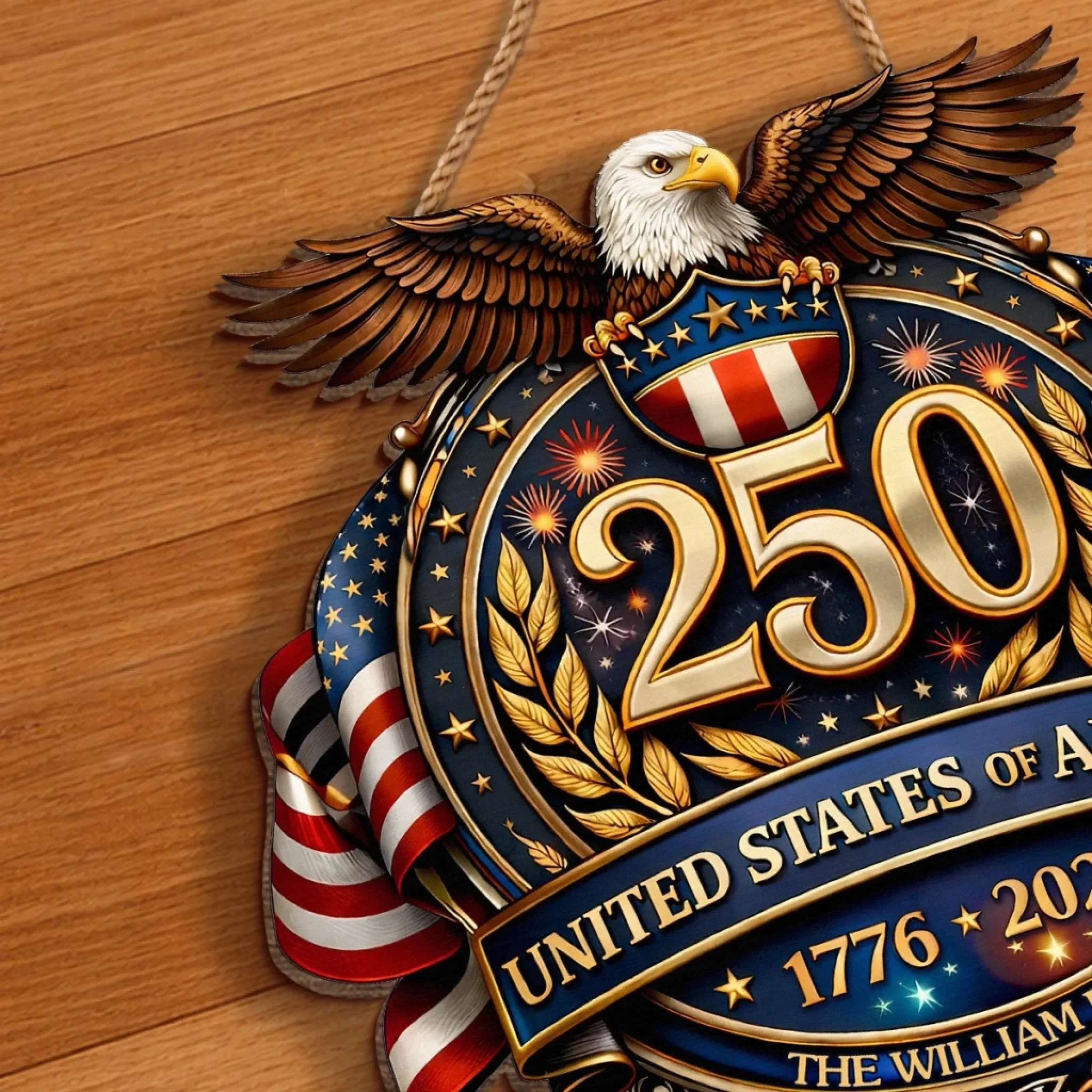 Custom Wood Sign - Personalized America 250th Anniversary Gifts For Mom, Dad, Brother, Sister, Kids - American Pride Always - Image 5