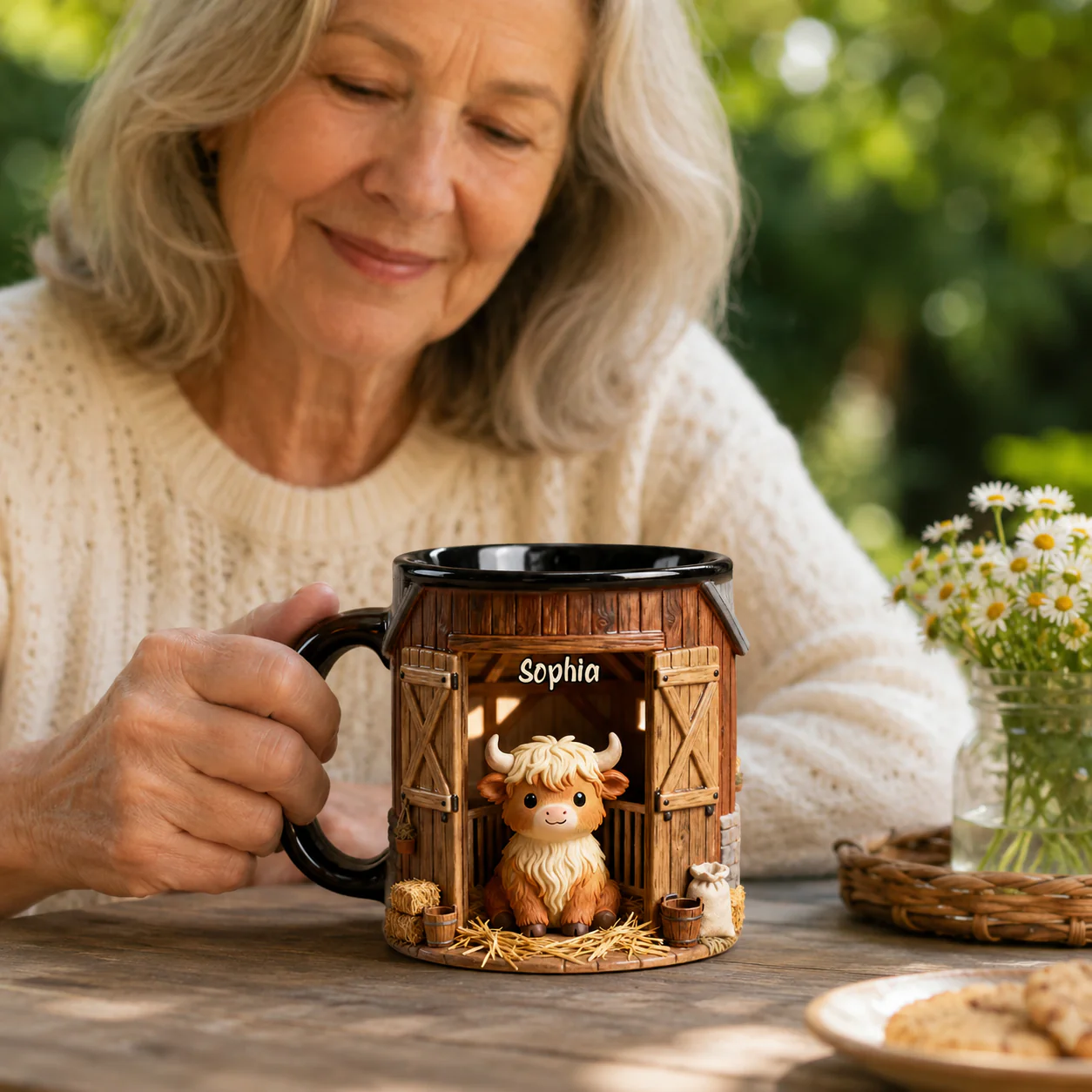 Cute Highland Cow - Personalized Mug - Gift For Farmers - Image 5