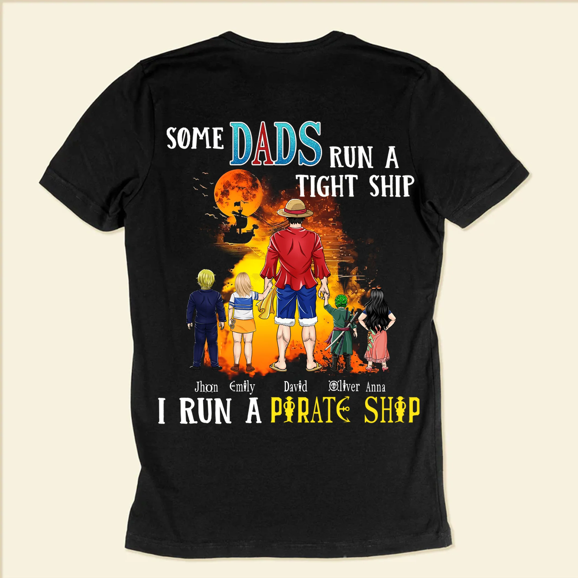 OnPi Pirate Adventure Dad Runs A Pirate Ship - Gift For Father - Personalized Shirt 2 Side - CL11 NH96 - Image 5
