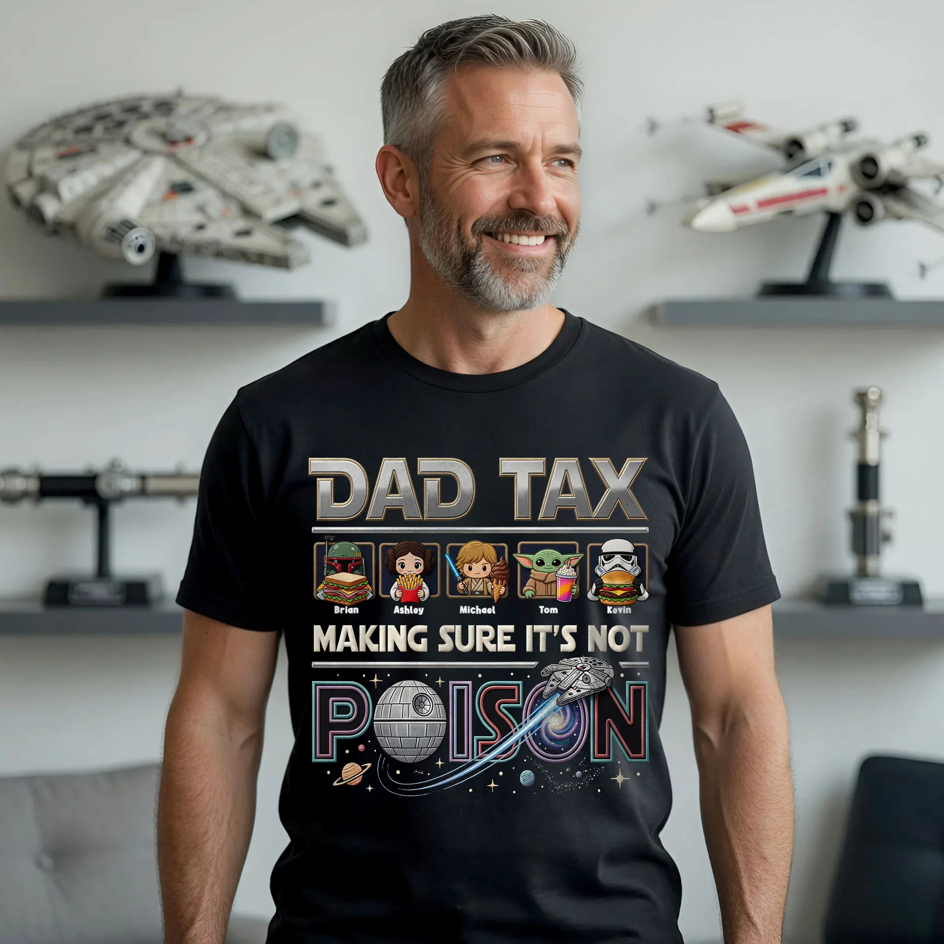 Dad Tax - Personalized Shirt - Gift For Dad, Father's Day - Stwa - Image 2