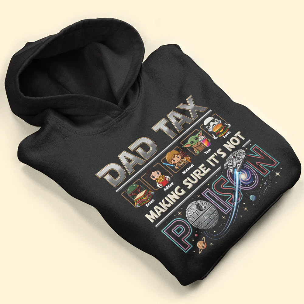 Dad Tax - Personalized Shirt - Gift For Dad, Father's Day - Stwa - Image 4