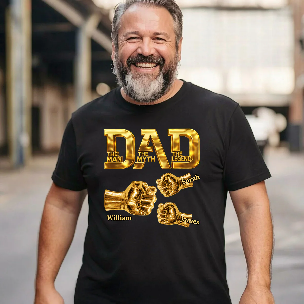 Dad The Man The Myth The Legend - Personalized Shirt - Gift For Dad, Grandpa - Image 3