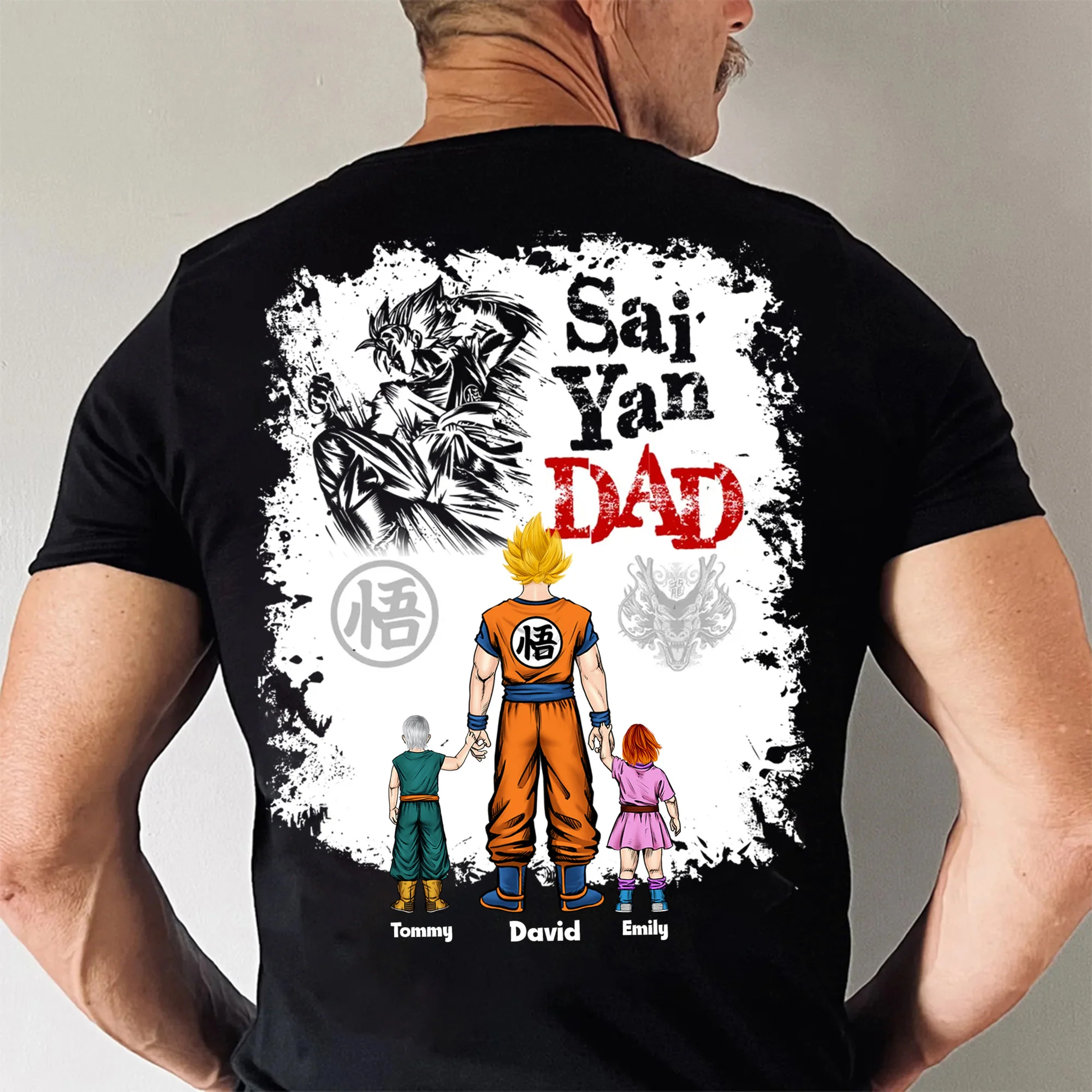 Dad You Are As Strong And Fast As Goku DrBa - Gift For Dad, Father's Day - Personalized Shirt 2 Side CL03 - Image 3