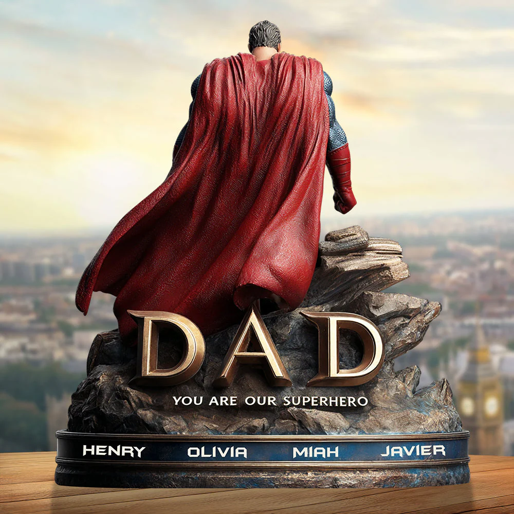 Dad You Are Our Superhero - Personalized Acrylic Plaque - Gift For Dad