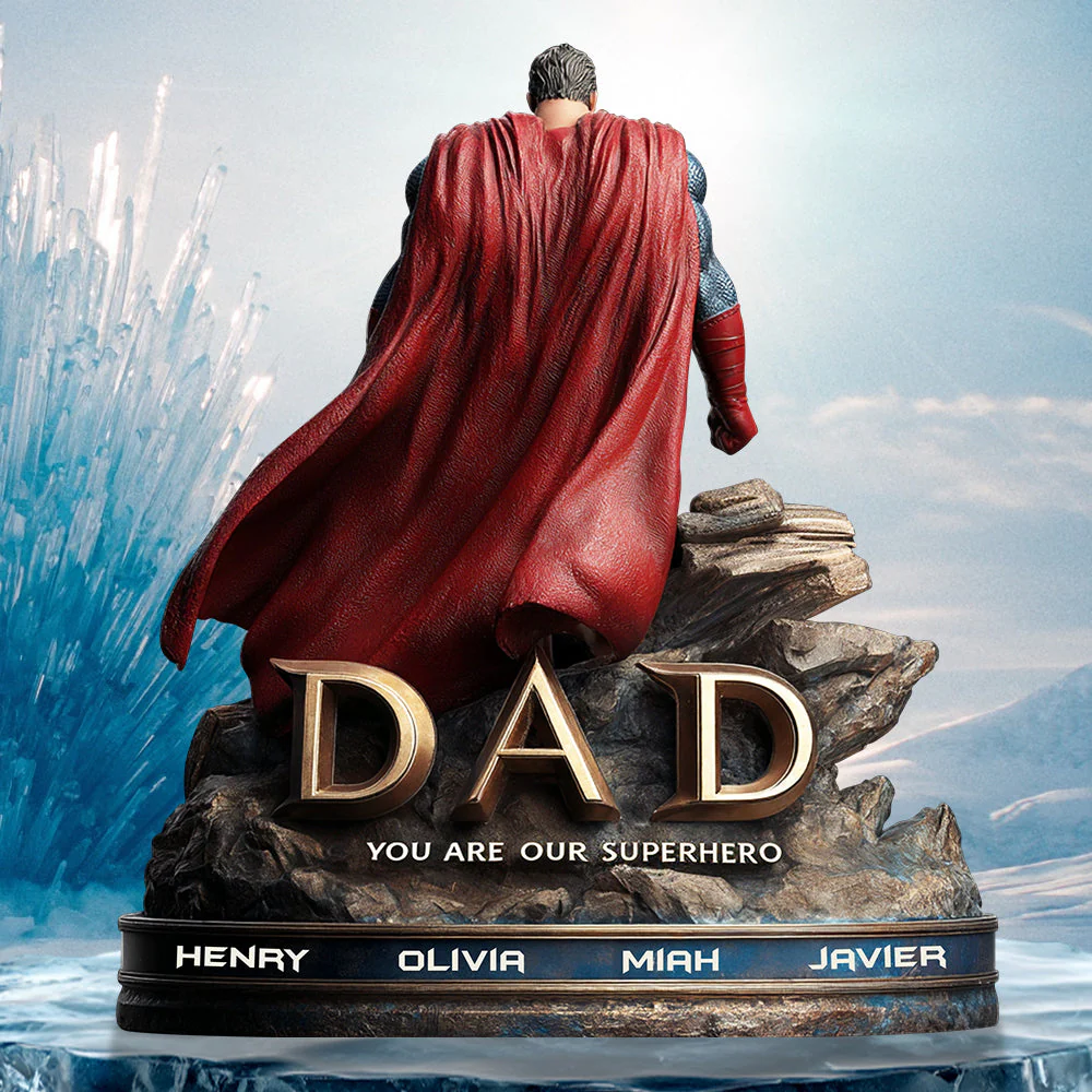 Dad You Are Our Superhero - Personalized Acrylic Plaque - Gift For Dad - Image 3
