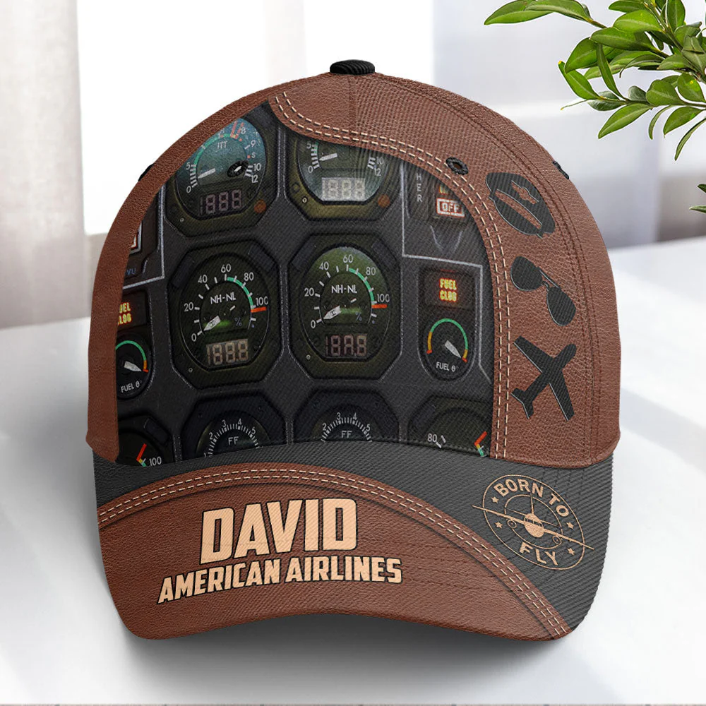 Daddy American Airlines - Personalized Classic Cap - Gift For Dad, Grandpa, Father's Day | NA94 - Image 2
