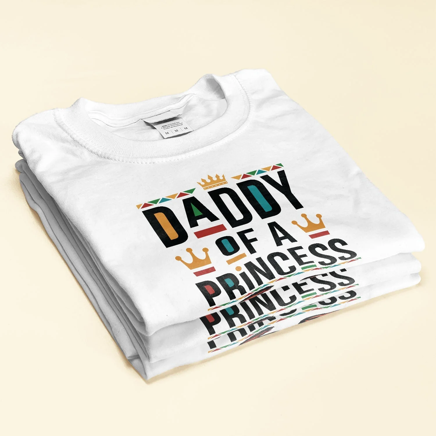 Daddy Of A Princess Daughter Of A King - Personalized Shirt - Gift For Dad, Fathers Day, Black African - CL50 NA94 - Image 2