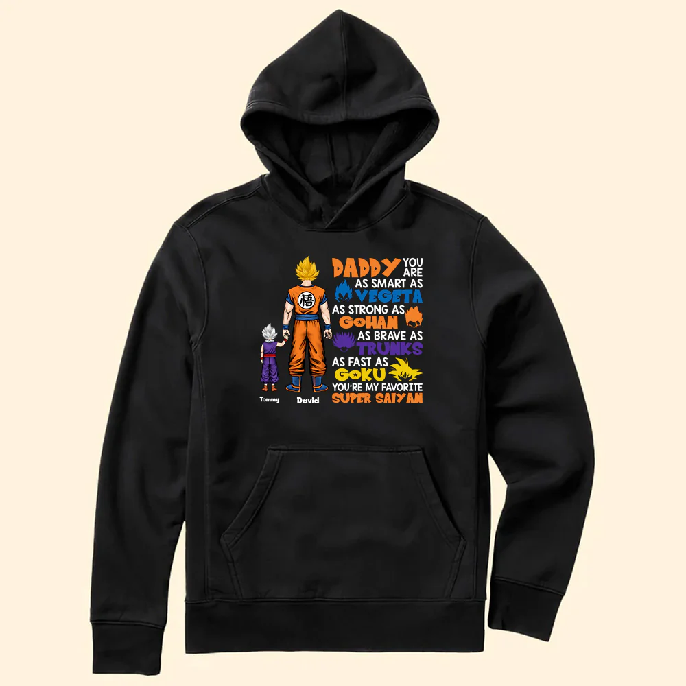 DrBa Daddy You Are As Smart As Vegeta - Gift For Father's Day - Personalized TShirt - Image 5