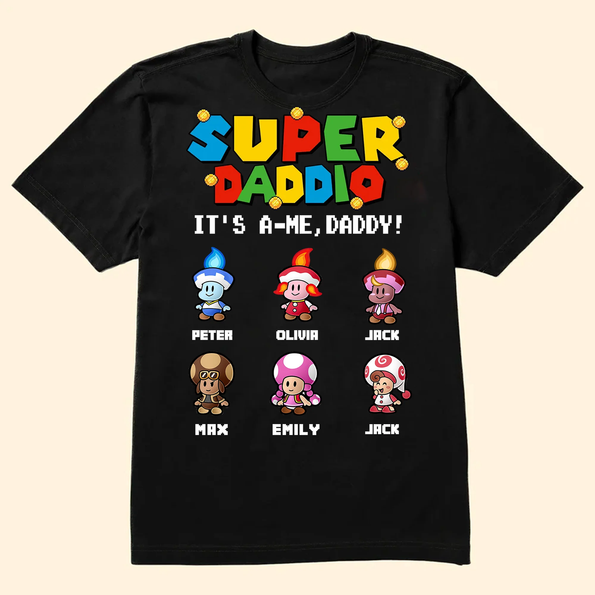 Daddy You Are Smart As Mario Dad - Gift For Dad, Father's Day - Personalized Shirt 2 Side - Image 5