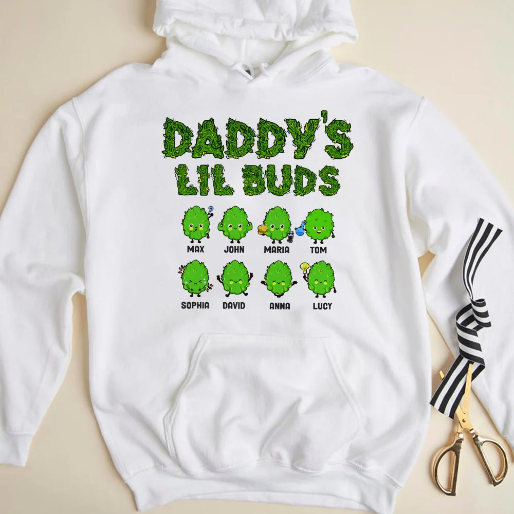 Daddy's Lil Buds - Personalized Shirt - Gift For Dad, Grandpa - Image 2