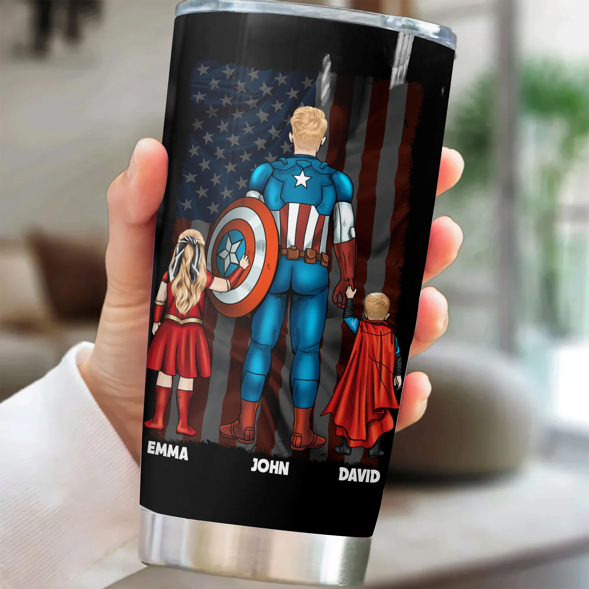 Dear Dad Thanks For Teaching Me How To Strong - Personalized Stainless Steel Tumbler - Gift For Dad, Father's Day | CL02 NA94 - Image 3