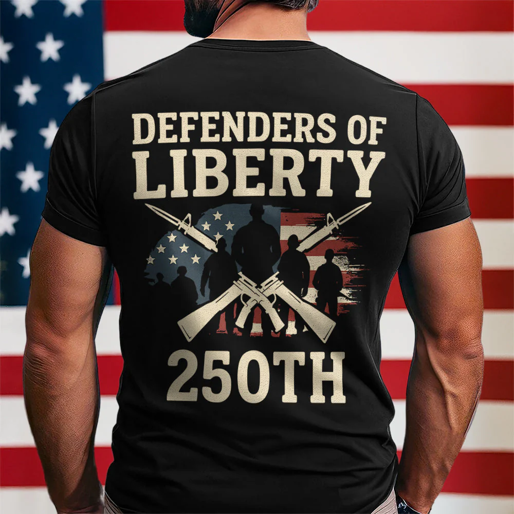 Defenders Of Liberty 250th Anniversary USA Shirt - Gift For Patriotic, Veteran | HN02 - Image 2