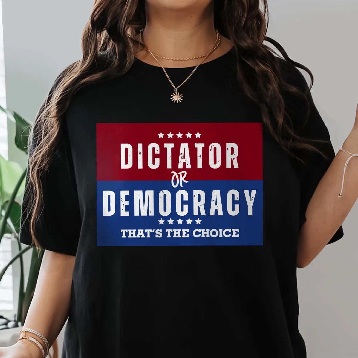 Dictator Or Democracy That's The Choice T-Shirt - Image 3