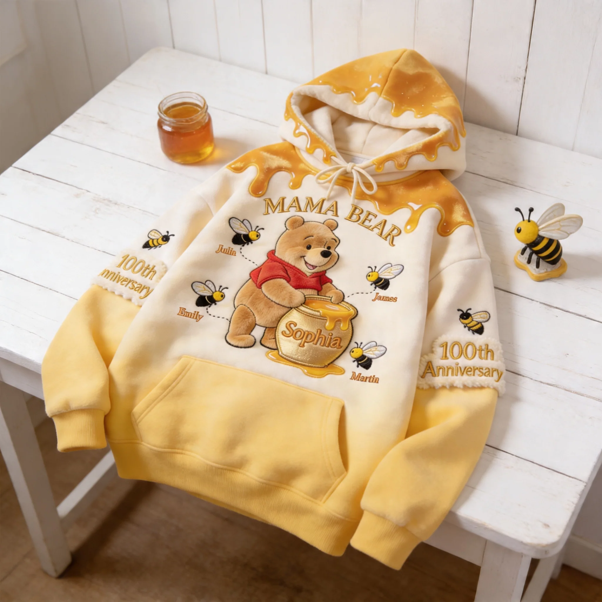 DNSY Mama Honey Bear - Personalized All Over Shirt - Gift For Mom, Movie Fans NL122 - Image 2