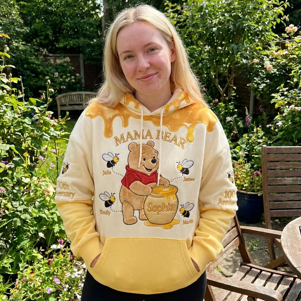 DNSY Mama Honey Bear - Personalized All Over Shirt - Gift For Mom, Movie Fans NL122 - Image 3