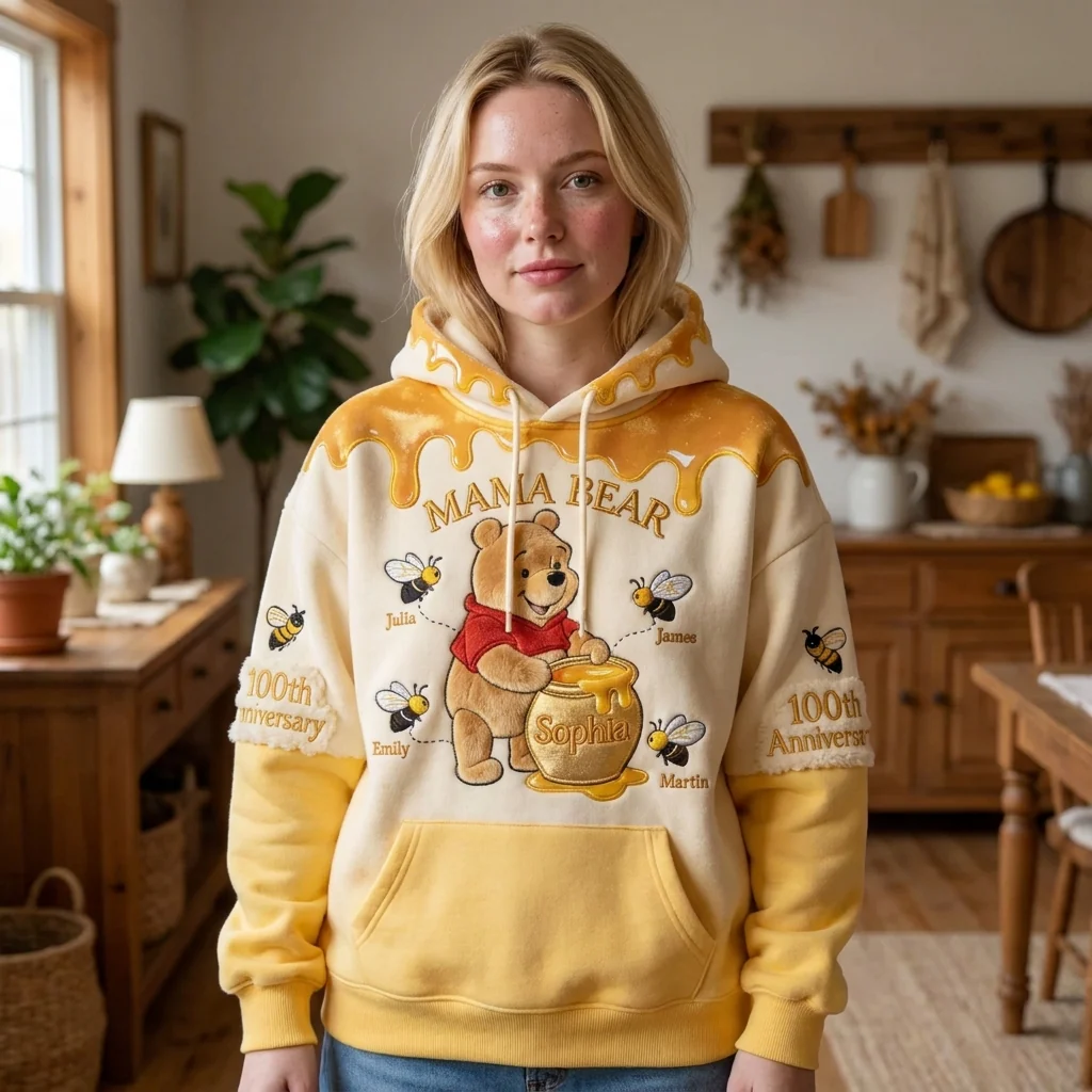DNSY Mama Honey Bear - Personalized All Over Shirt - Gift For Mom, Movie Fans NL122 - Image 4